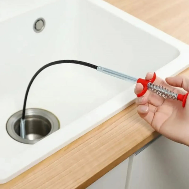 Destapador de Cañerías Flexible con Pinza Retráctil – 60 cm y 200 cm