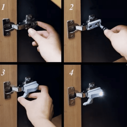 Bisagras led - Visibilidad automatica